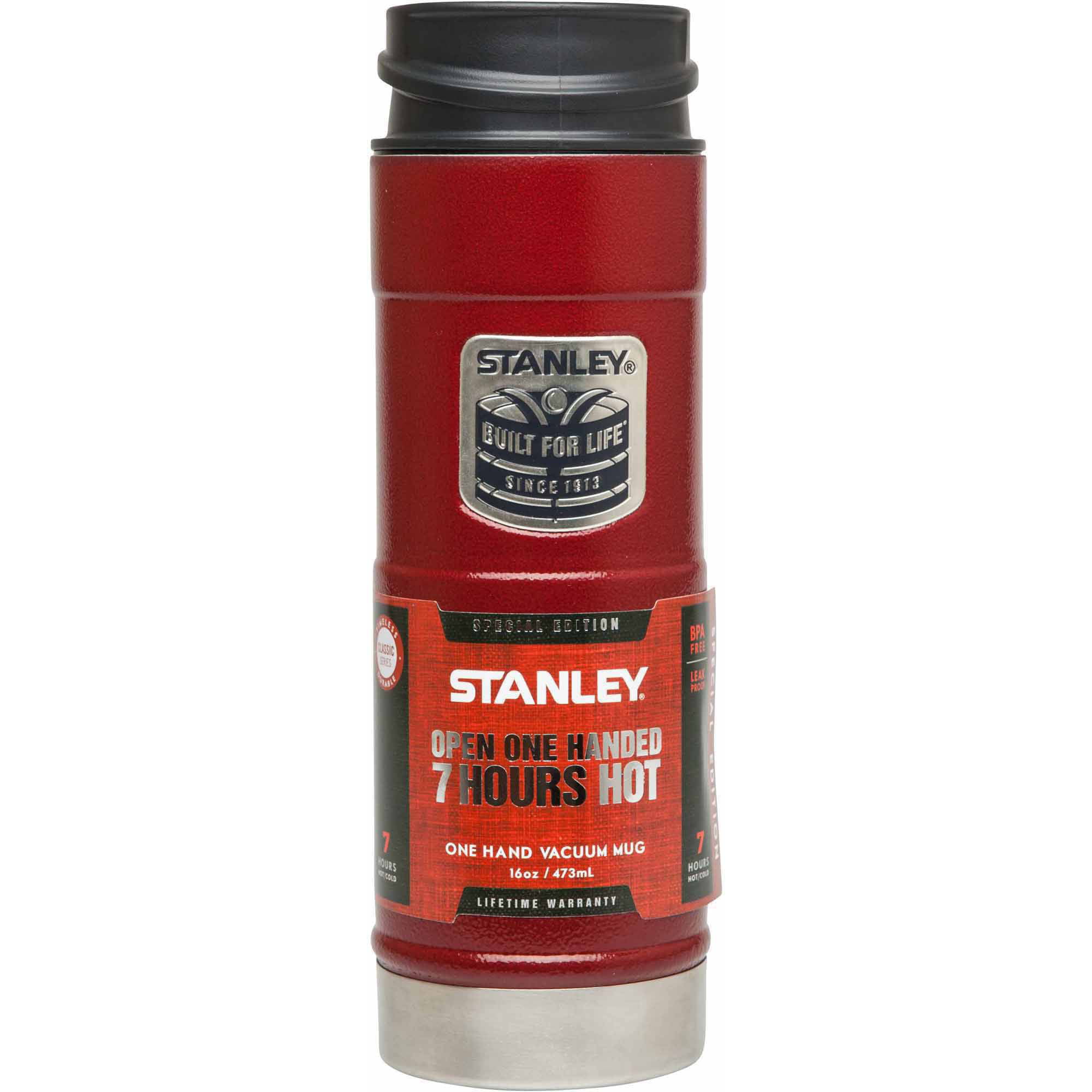 Stanley ANSI A156.10 Red Caution Stand Back Single Sided Sticker