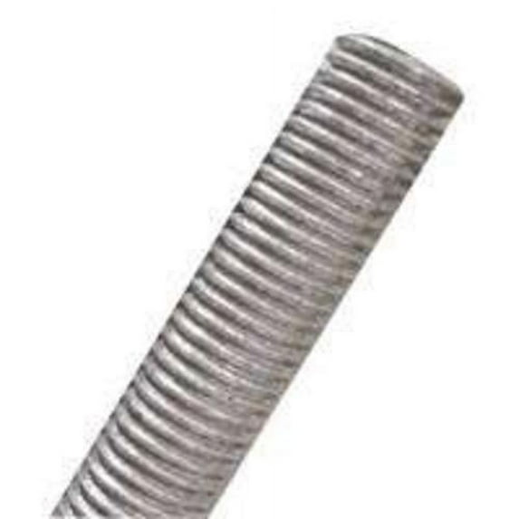 Stanley 179341 Threaded Rod, 7/16-14 x 1 ft, Steel, Zinc Plated