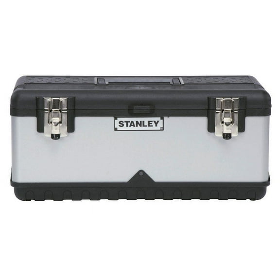 Stanley 19.6" Metal/Plastic Tool Box 11.5" W x 8.7" H Grey/Black