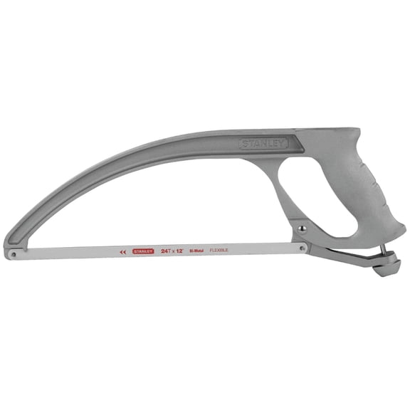Stanley 20-001K High Tension-Low Profile Hacksaw, Die-Cast Aluminum 12", Each