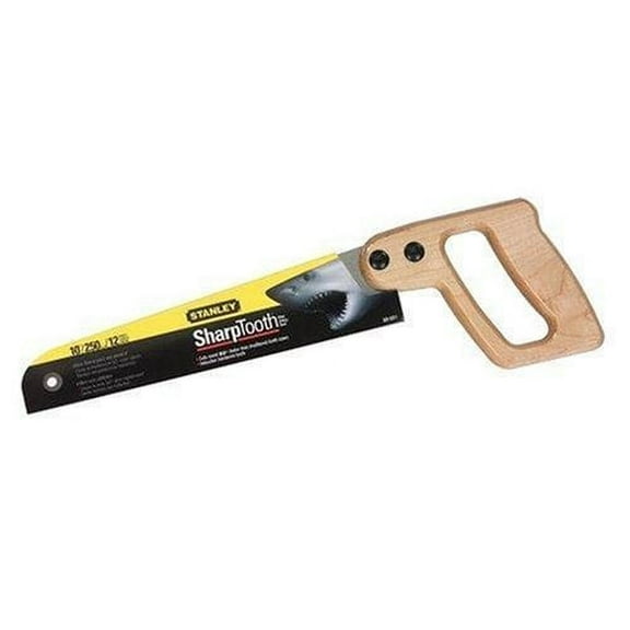 Stanley 20-221 10-Inch 12 Points Per Inch SharpTooth Mini Utility Saw  Heavy-Duty Construction, Professional Use