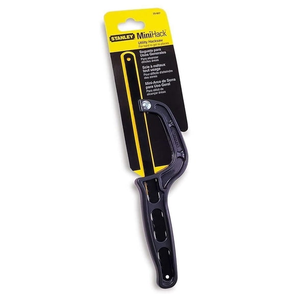 Stanley Mini Hacksaw - Ergonomic Handle, Carbon Steel Blade, 10 In - 1 Piece