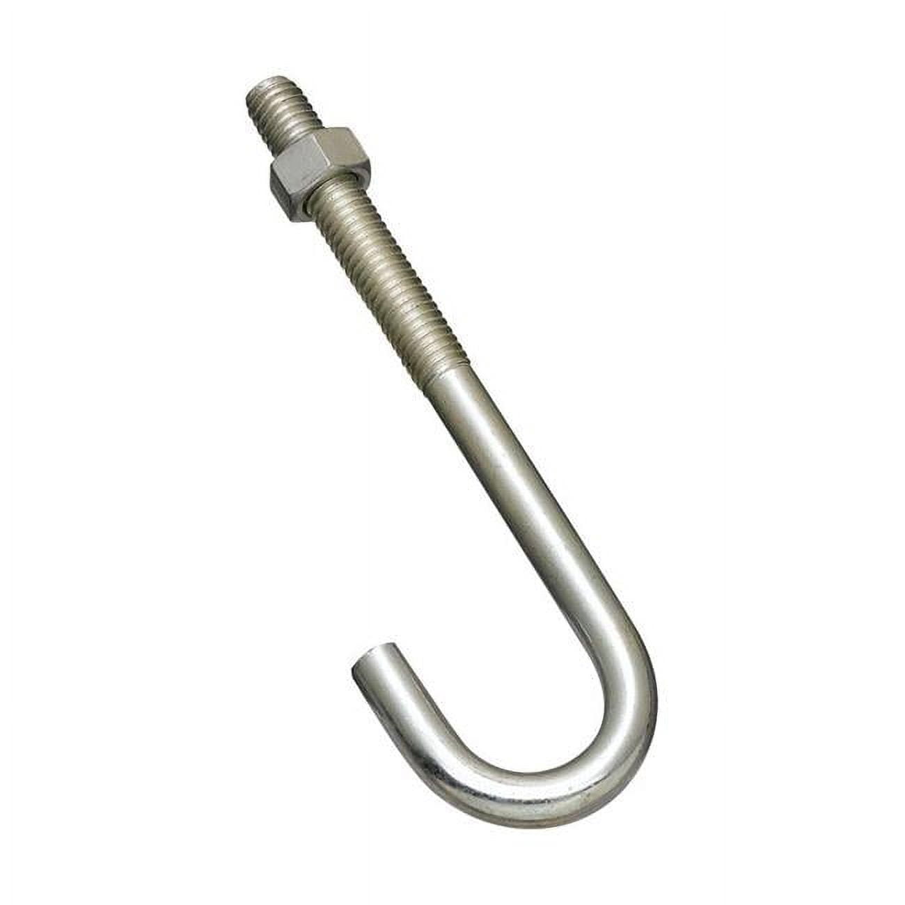 Stanley 232959 Steel JHook Bolt 3/8"x5", Zinc Plated