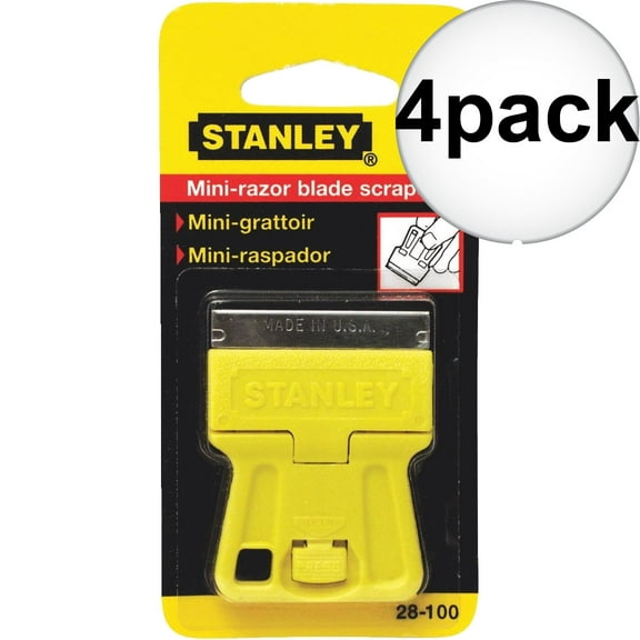 Stanley 28-100 Mini Single Edge Razor 4-Pack