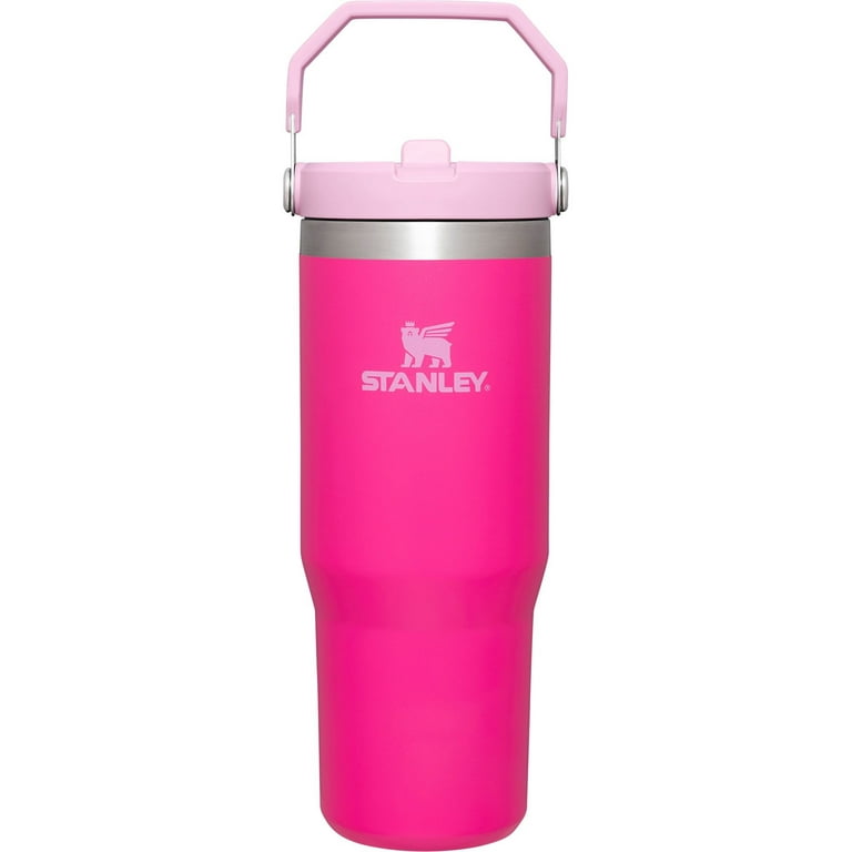 Stanley Double-Wall Vacuum Insulated - Pink - ICEFLOW FLIP STRAW