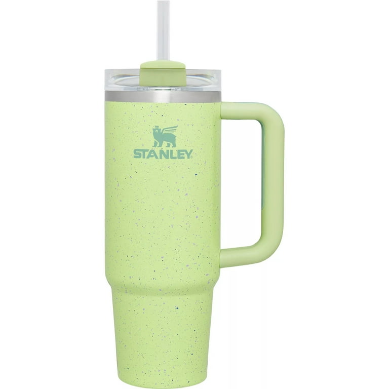 Stanley 30 oz. Quencher H2.0 FlowState Tumbler, Citron Speckle Green