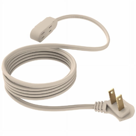 Stanley 31115 CordMax9LP Polarized Low Profile 3 Outlet Indoor Extension Cord, 9-Feet, Beige