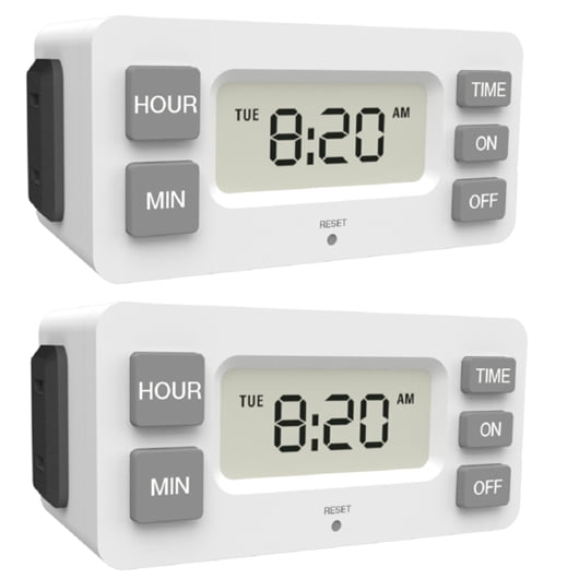 Stanley 31251 TimerMax DIGISLIM Single Outlet Digital Timers (2 Pack