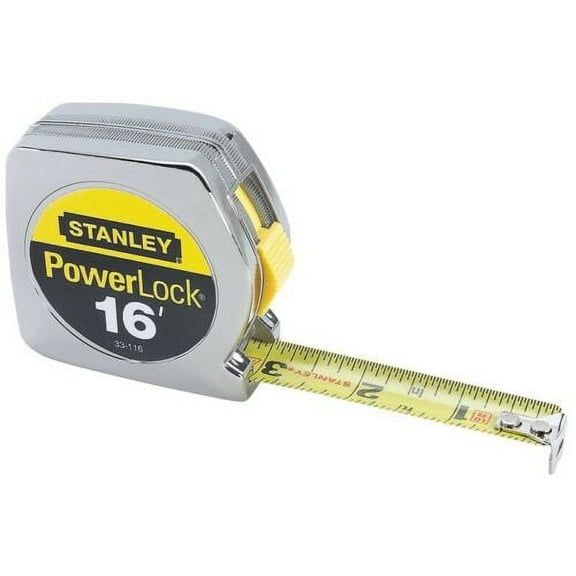 Stanley 33-116 PowerLock 16 ft. L X 0.75 in. W Tape Measure TAPE
