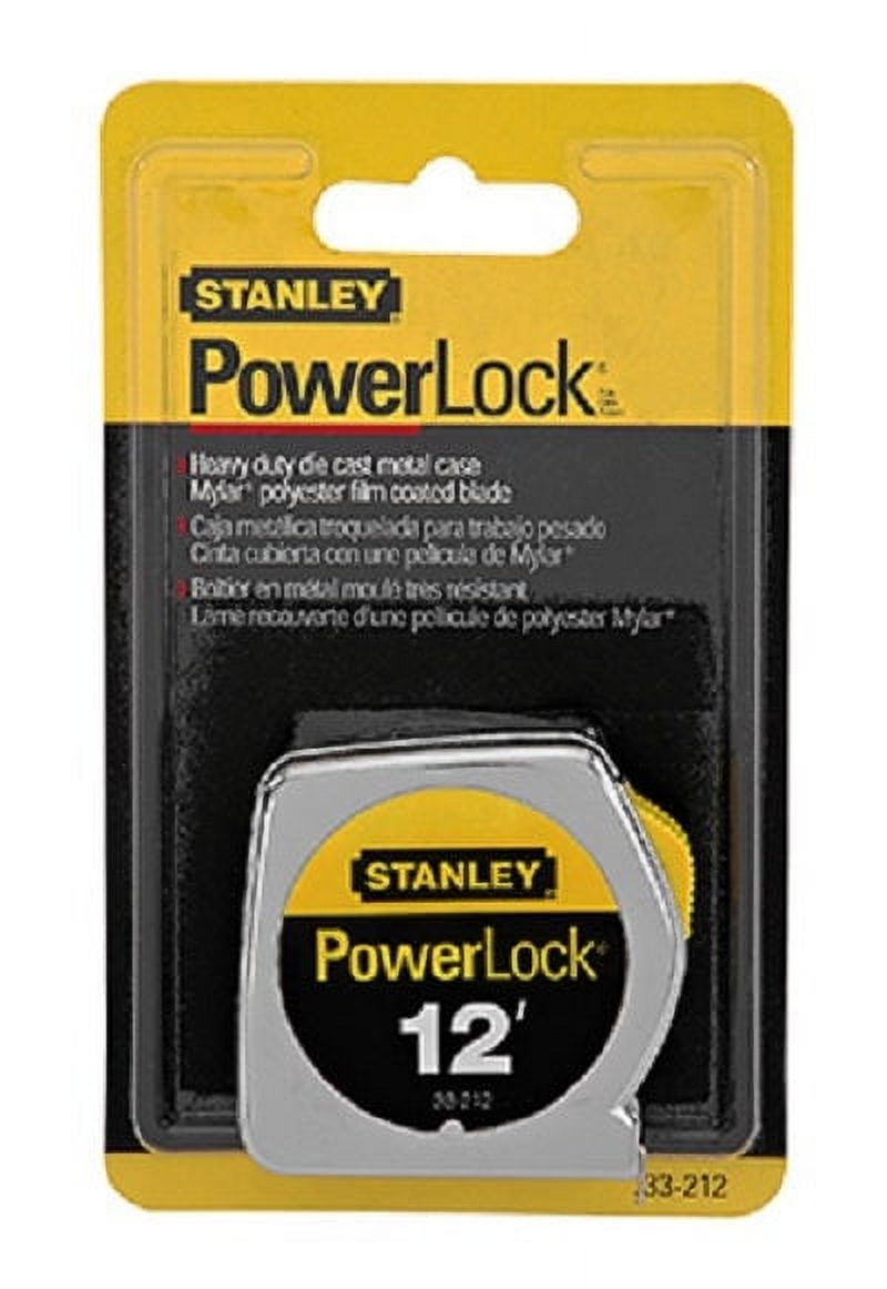 Stanley 33-212 1/2 Inch x 12 Foot Powerlock Tape Measure - Quantity of 4