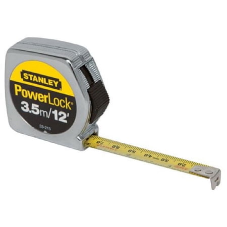 Stanley 33-215 PowerLock 12' Foot x 1/2" Inch Metal Tape Measure Rule