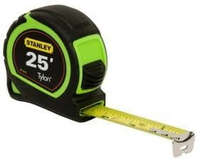 Stanley 33-415 25-ft x 1-in Hi-Vis Green Measuring Tape with Tylon Blade Coating