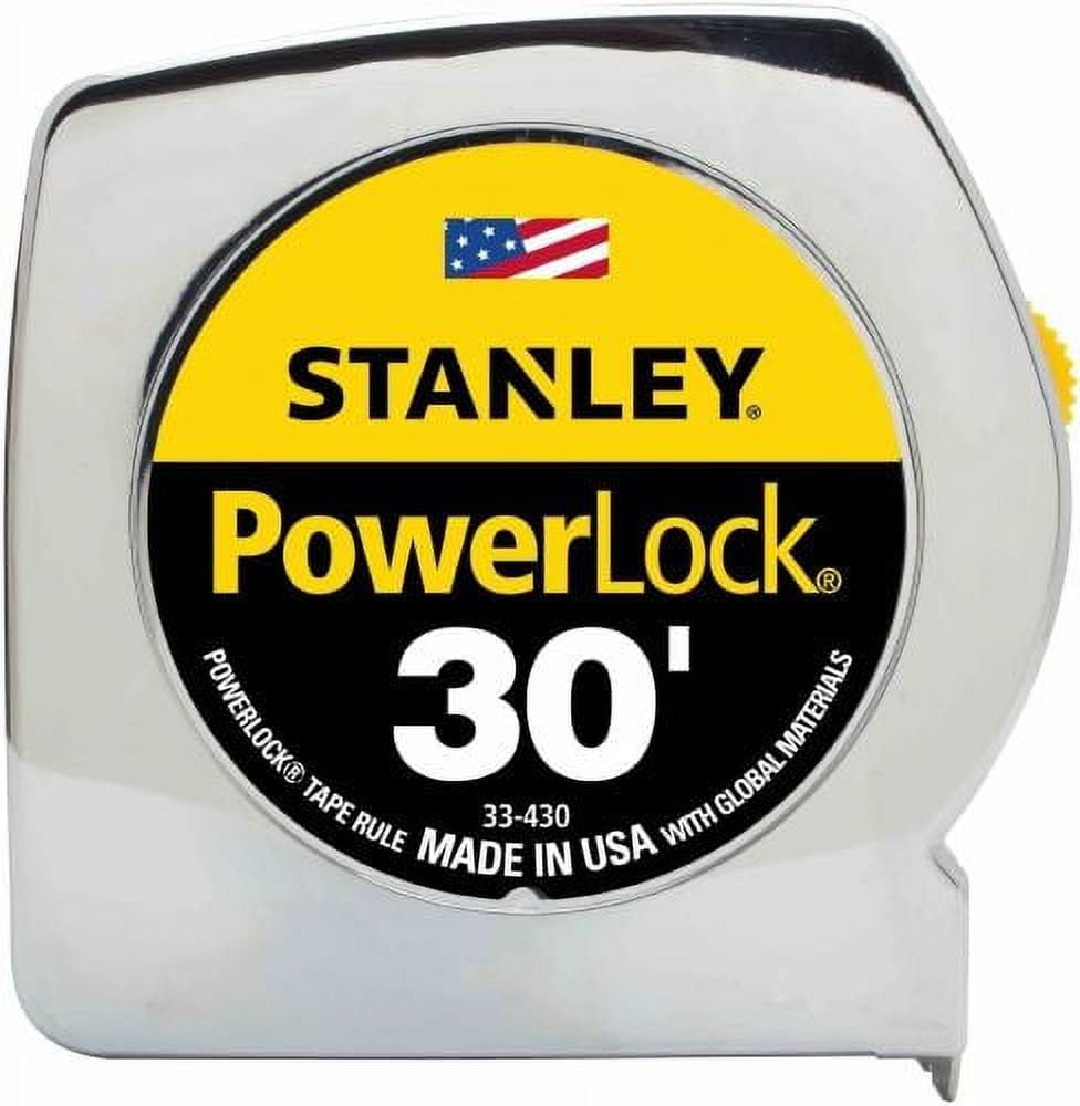 Stanley 33-430 30' FT PowerLock Classic Tape Measure Ruler - Quantity of 6