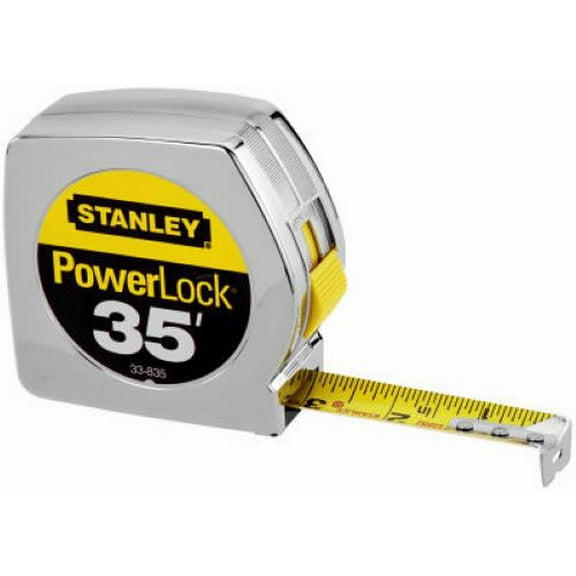 Stanley 33-835 35' Foot PowerLock Classic Tape Measure Ruler - Quantity of 24
