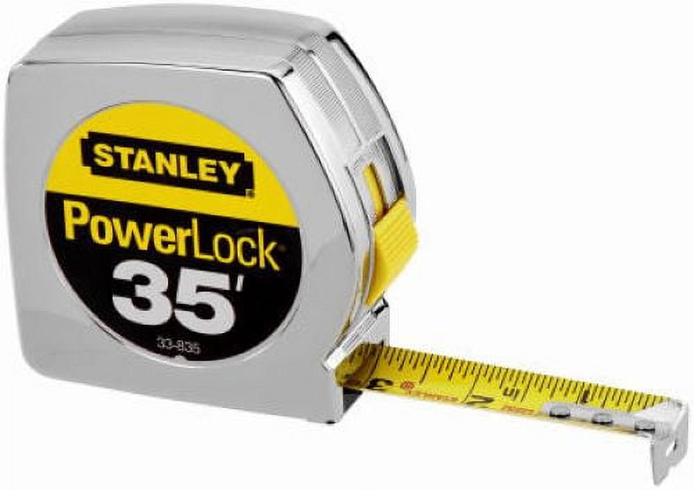Stanley 33-835 35' Foot PowerLock Classic Tape Measure Ruler - Quantity of 3