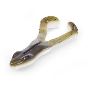 Stanley 4" Ribbit Rubber Frog Softbait, Gren Pumpkin, 5 pack