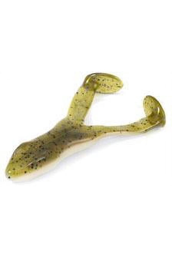 4" Ribbit Rubber Frog Softbait, Watermelon, White5 pack
