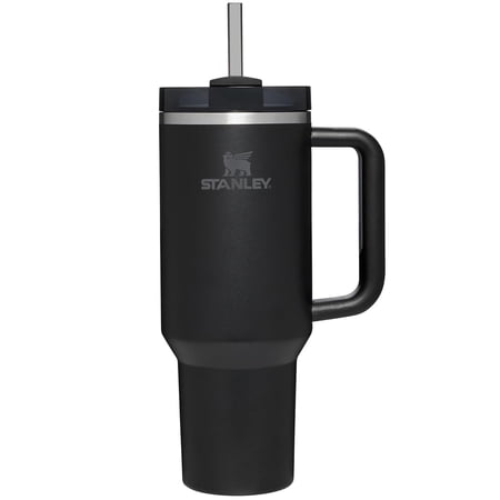 Stanley 40 oz Black Vacuum Insulated Stainless Steel Tumbler