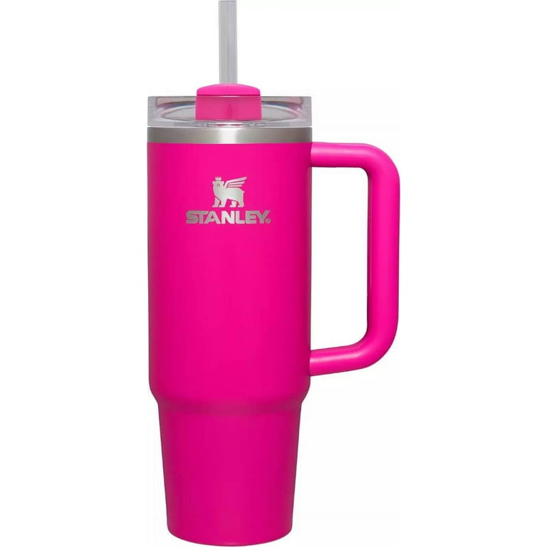 Stanley Flowstate Quencher 30oz Tumbler Sizzling Pink in Stainless