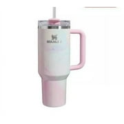 Stanley 40 oz Stainless Steel H2.0 Flowstate Quencher Tumbler Limited Edition Color Pink Tulle