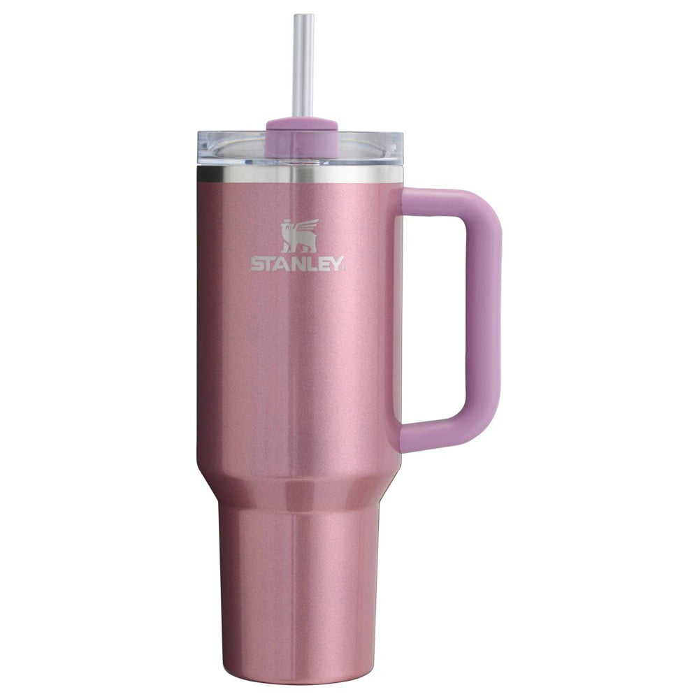 Stanley 40 oz Stainless Steel H2.0 Flowstate Quencher Tumbler - Mauve Shimmer