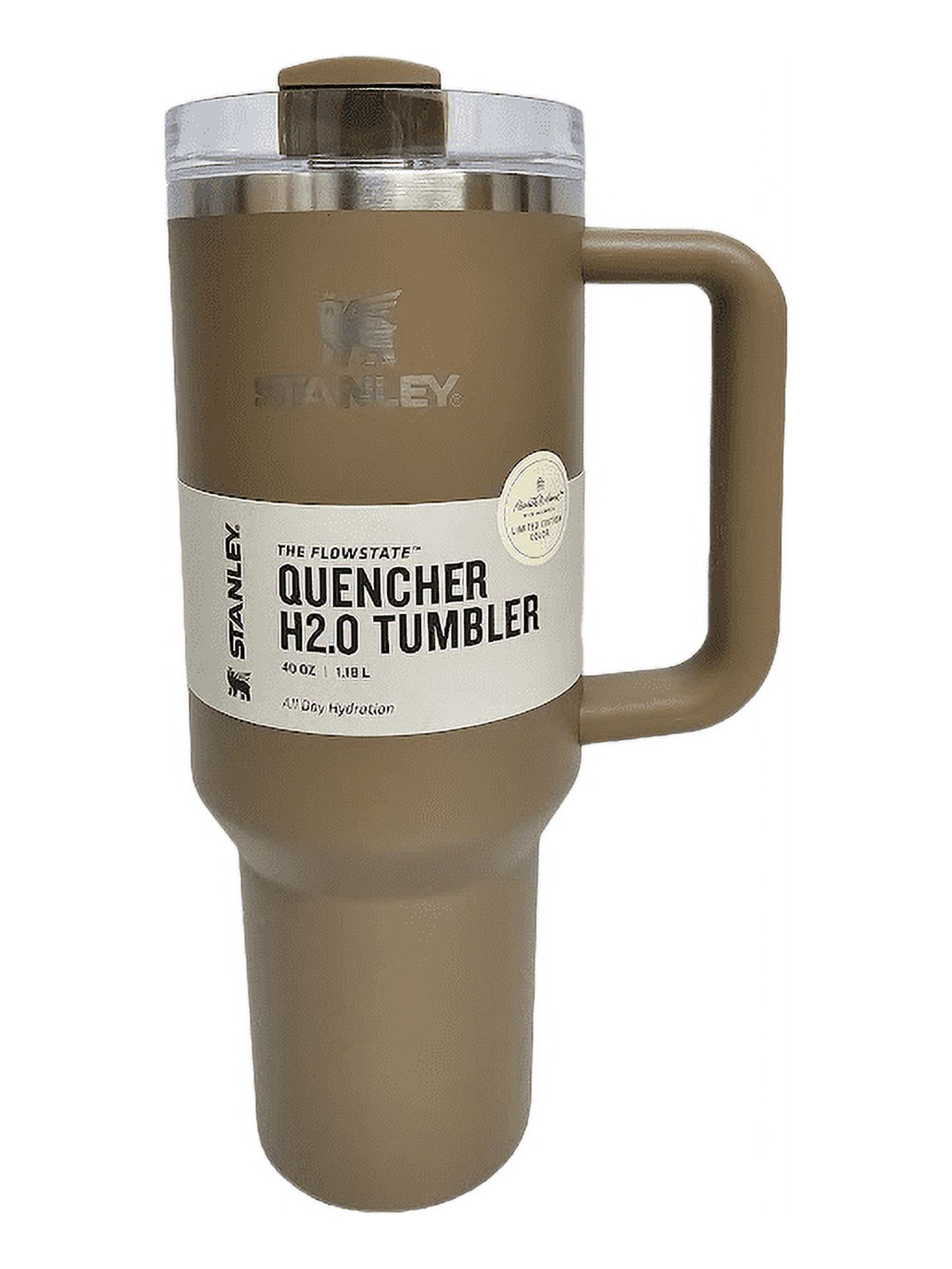 Hearth　with　Stainless　Magnolia　Steel　Brown　Hand™　40oz　Flowstate　Quencher　Tumbler　Basic　Stanley　H2.0