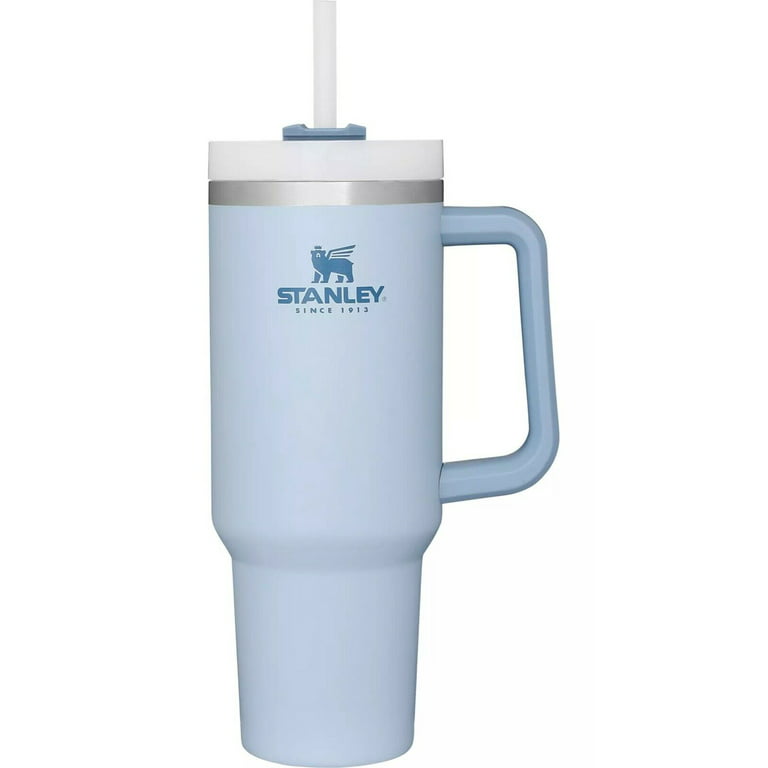 Stanley, Dining, Stanley Light Blue And Gray 4 Oz Stainless Steel Tumbler  With Handle Fog Color