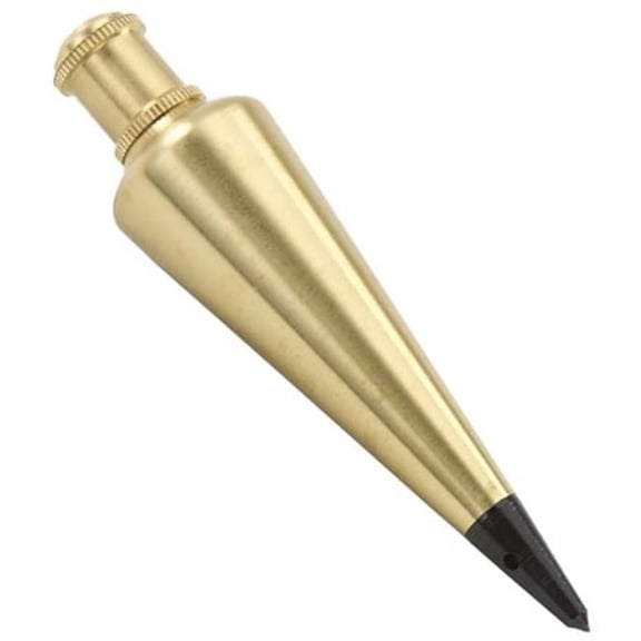 Stanley 47-973 Brass Plumb Bob - Polished Brass - 8 oz - Durable and Rust-Resistant