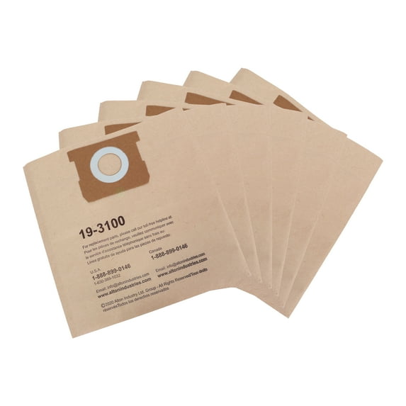 Stanley 5-8 Gallon Disposable Filter Bag for Wet/Dry Vacuums- 2 Packs (TTL 6 Bags)