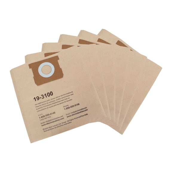 Stanley 5-8 Gallon Disposable Filter Bag for Wet/Dry Vacuums- 2 Packs (TTL 6 Bags)