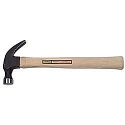 Stanley Curved Claw Hammer Polished Hickory Handle - 16 oz