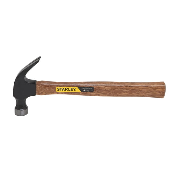Stanley 51-616 Curved Claw Wood Handle Nailing Hammer, 16 Oz, Each