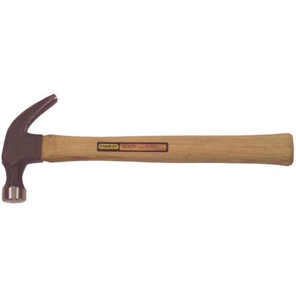 Stanley Hand Tools 51-616 13-1/4" 16 Oz Curved Claw Nail Hammer Wood Handle