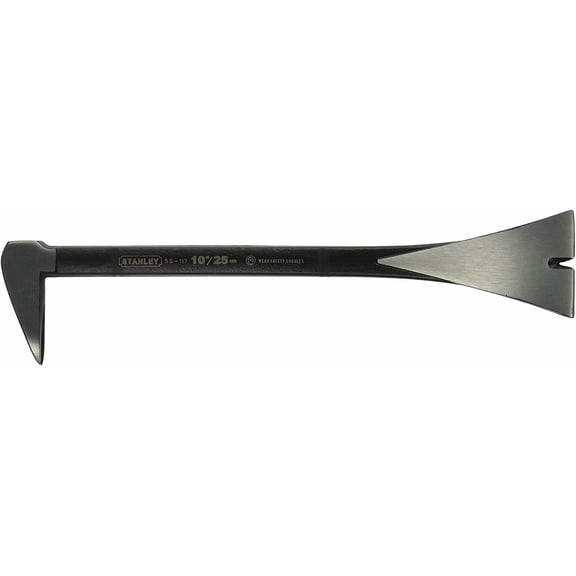 Stanley Molding Pry Bar - Precision, Heat Treated High Carbon Steel - 10 Inch, Black