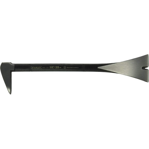 Stanley Molding Pry Bar - Precision, Heat Treated High Carbon Steel - 10 Inch, Black