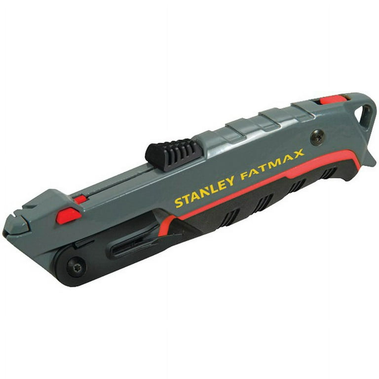 STANLEY FATMAX, 6 in Overall Lg, Plain, Safety Knife - 458J77