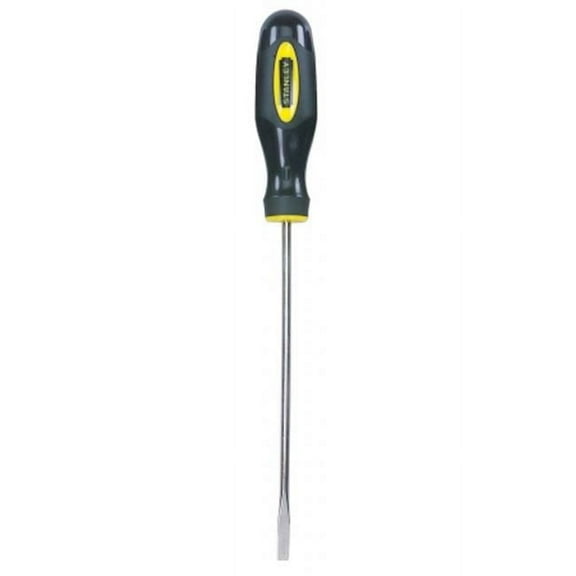 Stanley Cabinet Screwdriver Slotted Ergonomic Handle - 1 Piece, 3/16" Tip x 6" Length