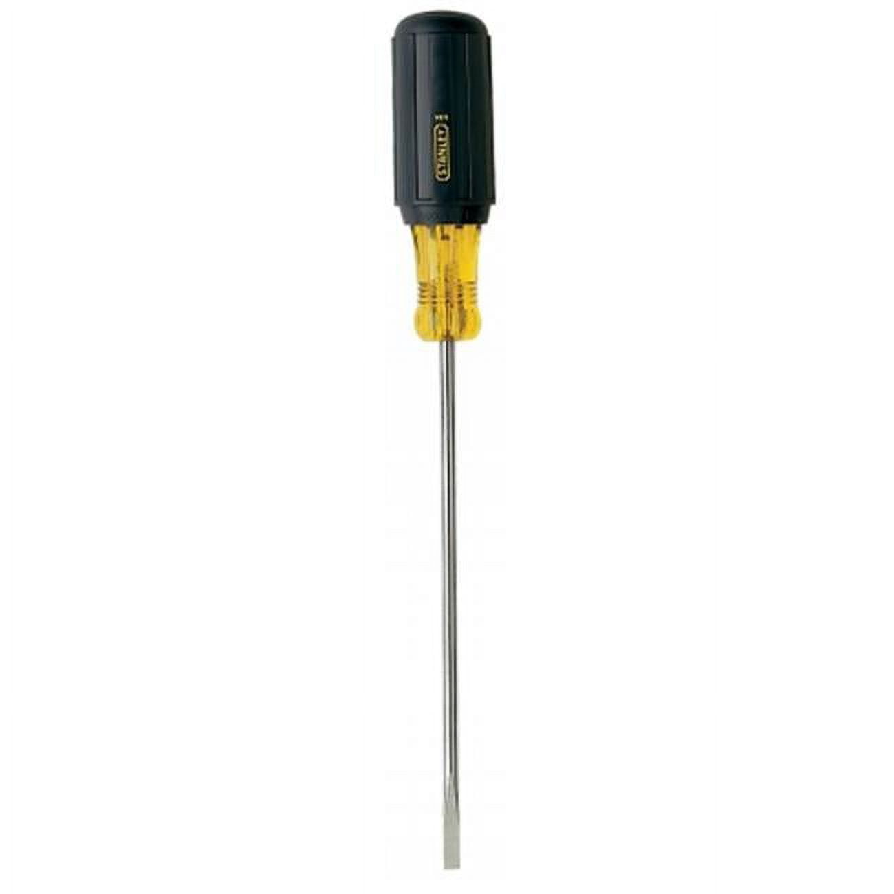 Stanley 66-096 Vinyl Grip Cabinet Tip Screwdriver, 3/16"x3"