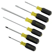 Stanley 66-565 6 Piece Vinyl Grip Slotted & Phillips Screwdriver Set