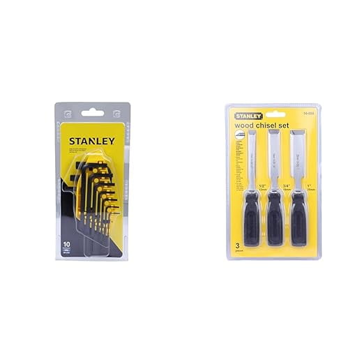Stanley 69-253 10-Piece Metric Hex Key Set with Anti-Rust Properties for Home, DIY & Professional Us