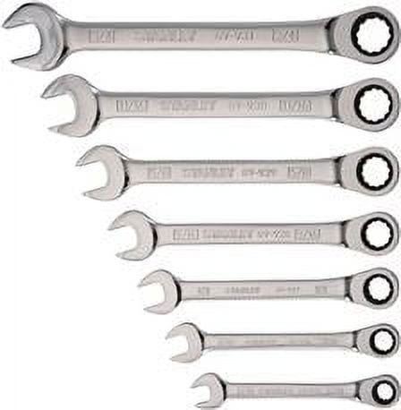 Stanley 7 Piece Ratcheting Wrench Set Sae