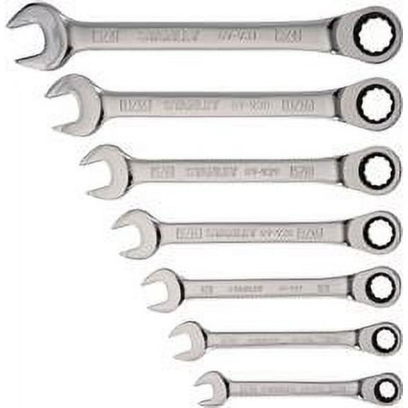 Stanley 7 Piece Ratcheting Wrench Set Sae