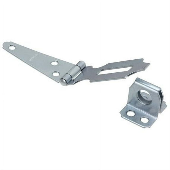 Stanley 75-4680 Fixed Staple Hinge Hasp, Zinc Plated, 3"