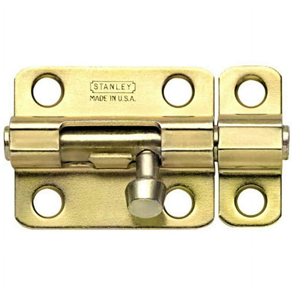 Stanley 75-8350 Barrelbolt, 6", Satin Brass