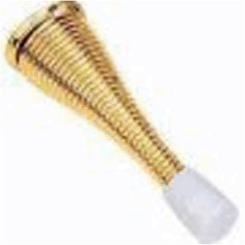Stanley 756257 Baseboard Flexible Spring Door Stop, Steel, Bright Brass