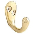thumbnail image 1 of Stanley 80-3948 Single Prong Hook 1-7/16" - Bright Brass, 1 of 2