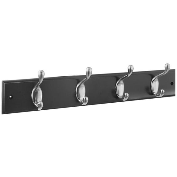 Stanley 813048 Hook Rail Satin Nickel Finish, 18"