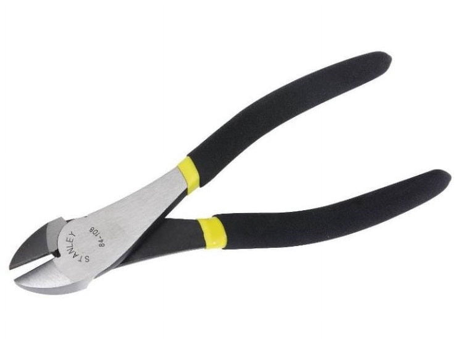 STANLEY Control Grip Diagonal Cutting Pliers 180mm - Drop Forged Steel, Ergonomic Handle