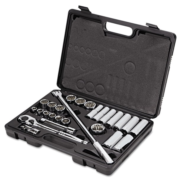 Stanley 85-434 26-Piece SAE 6/12-Point 1/2 in. Drive Mechanic