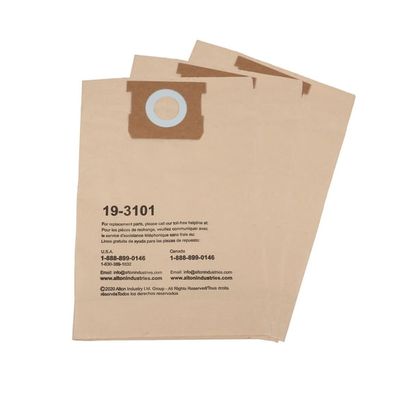 Stanley 9-12 Gallon Disposable Filter Bag for Wet/Dry Vacuums-1 Pack (TTL 3 Bags)